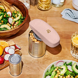Battery Operated Electric Can Opener with Automatic Cutting for Hands Free Kitchen Use (Rose)