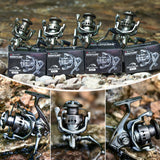 Sougayilang Spinning Reel - 5.2:1 Gear Ratio, 12+1 Bearings Freshwater Saltwater Fishing Reel, Ultra-Smooth CNC Aluminum Spool, Lightweight & Powerful for Bass Trout Salmon (Model: 4000)