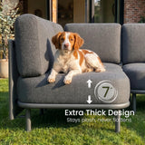 LayinSun 11 Pieces Patio Furniture Set with Fire Pit Table