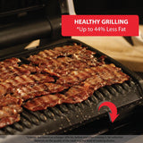 T-Fal OptiGrill Stainless Steel XL Electric Grill, 6 Servings, 9 Intelligent Automatic Cooking Modes, Panini Press, 1800 Watts, Nonstick Removable Plates, Indoor, Frozen Food, Kitchen Appliances