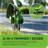 Greenworks 40V 13-Inch Cordless String Trimmer/Edger and Leaf Blower Combo Kit + 3 Bonus Spools, 2.0Ah Battery and Charger Included