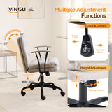 VINGLI Comfortable Office Desk Chairs with/No Wheels,Dual-Base,Removable Armrests