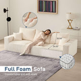Living&Giving 113" Boneless Sofa Bed Sectional Couch for Living Room
