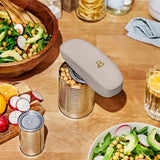 Battery Operated Electric Can Opener with Automatic Cutting for Hands Free Kitchen Use (Porcini Taupe)
