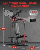 GarveeTech Home Gym Equipment, Workout Weight Machine with Pulley System