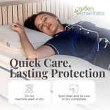 My Green Mattress Organic Latex Mattress Topper - 2 Inch GOLS Certified Dunlop Latex, GOTS Cotton Removable Cover, Breathable Soft Comfort Layer for Mattress Upgrade, Natural Color - Full XL