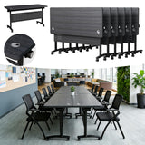 6Pack Conference Tables,Folding Conference Room Tables,Flip Top Training Seminar Table