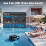 OKAYBOT P2 Robotic Pool Cleaner Vacuum with Remote Control and App