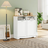 Double Tilt Out Trash Can Cabinet, 20 Gallon Kitchen Trash Bin Cabinet
