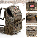 MoiShow Hunting Backpack, Outdoor Hunting Pack with Rifle Holder, Hunting Backpacks for Men, Hunting Bag with Waterproof Rain Cover MoiShow