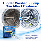ECOFRESHEET Washing Machine Cleaner Tablets 24 Count, Deep Cleaning Washer Cleaner for Front Load & Top Load Washers, HE Washer Cleaning Tablets, Helps Reduce Odors & Buildup