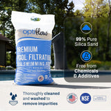 INTEX Above Ground Swimming Pool Set, Ultra XTR 24' x 52" Round Frame Bundled with 2 Pack OptiFlow Premium Pure Silica Filter Pool Sand, 50 lb Bag