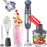 800W 4-in-1 Immersion Blender Handheld, 12 Speed Hand Mixer - Turbo Boost Mueller