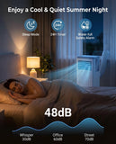 Garvee Portable Air Conditioner 8000 BTUs, 3 in 1 Dehumidifier, Fan, Cool for 350 Sq.Ft. Rooms, Portable AC with Remote Control/LED Display/Installation Kits/Timer/Sleep Mode,White