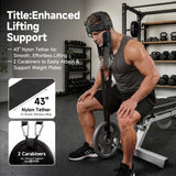 Neck Harness Weight Lifting, Neck Trainer Exerciser Equipment with Adjustable Heavy Duty Steel Chin Straps for Neck Strength and Pain Relief, Portable Head Harness for Weight Lifting,Home and Gym Use