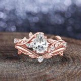 Oseew Moissanite ring Moissanite engagement ring set Moissanite rings for women(Moissanite)