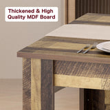 Garvee 71" Farmhouse Dining Table for 6-8 People, Rectangular Kitchen Table
