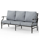 MIXPATIO, 3-Seat Outdoor Patio Sofa, Metal Frame, Grey