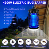 Bug Zapper Outdoor, Mosquito Zapper with LED Light, Fly Zapper Outdoor Indoor, Insect Zapper Electric Fly Traps LUOJIBIE