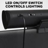 LED Speaker for Laptop Computer - USB Powered Clip-On Sound Bar with Mini Portable External Speaker Design GOgroove