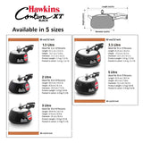 Hawkins Contura Hard Anodized Induction Compatible Extra Thick Base Pressure Cooker, Black, 5L