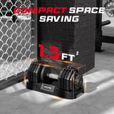 Keppi Adjustable Dumbbells Set-60lb Pair, Anti-Slip Metal Fast Adjust Weight Handle, Exercise & Fitness for Full Body Workout -DBA60(Pair)