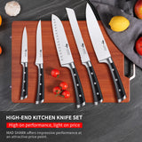MAD SHARK Kitchen Knife Set 5 Piece,Chef Knife Set with Ergonomic Handle, Professional Ultra Sharp Kitchen Knives for High Carbon Stainless Steel Knives Set, Cooking Knives Sets with Gift Box