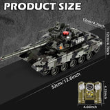 Supdex 1/24 RC Tank, Remote Control Chinese 99 Army Model Tank with Sound Effects, Lights and Smoke, 2.4G Military Model Toy for Kids, Perfect Birthday for Boys 6+ Years Old