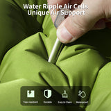 Double Sleeping Pad - Self Inflating 4" Extra-Thick for 2 Person with Pillow Built-in Foot Pump Inflatable Sleeping Mat Yuzonc