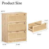 YIGOBUY Large 3 Drawer Lateral Filing Cabinet with Lock