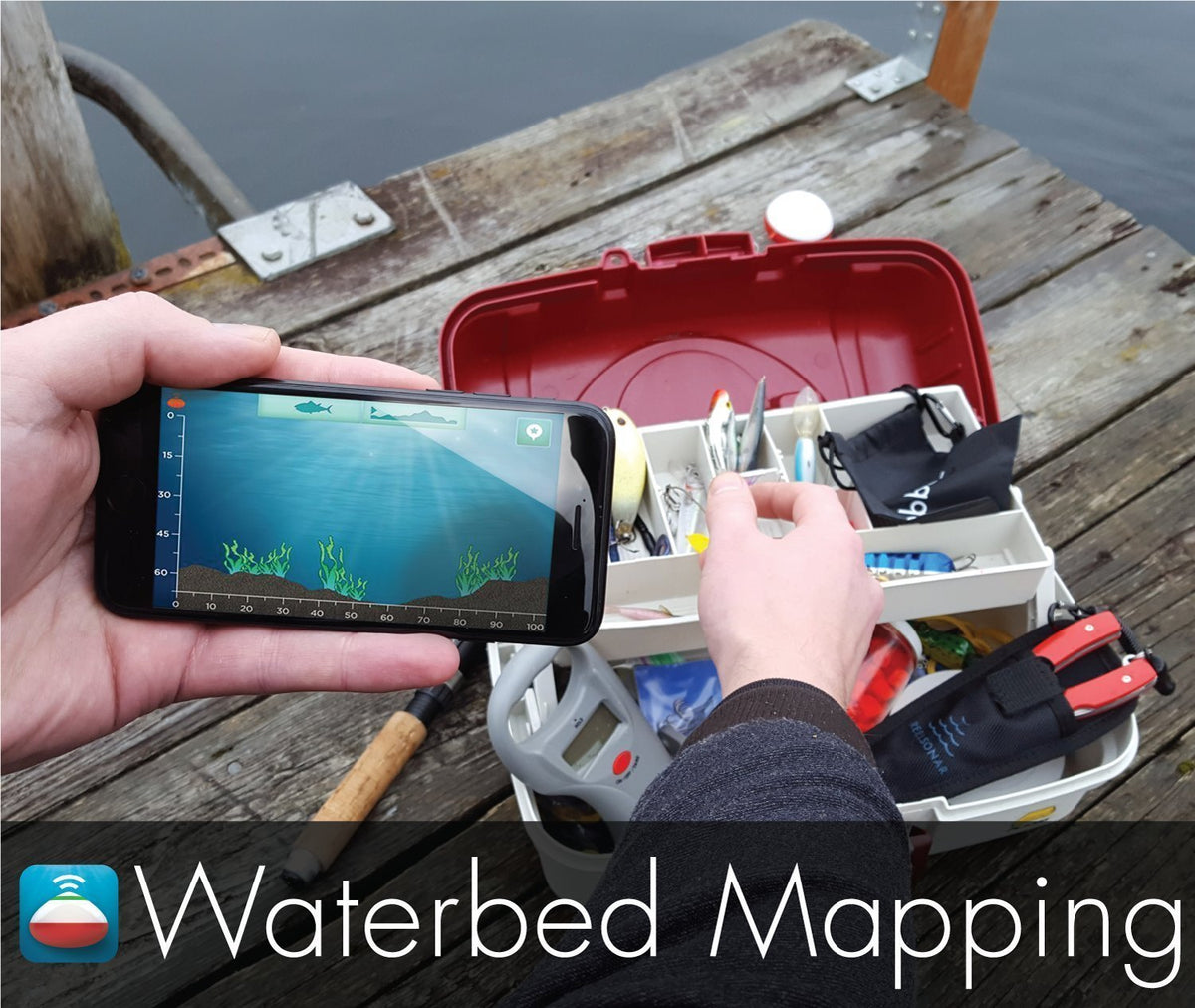 Reelsonar Portable Fish Finder Accurate Fish Depth Finder with Depth R ...
