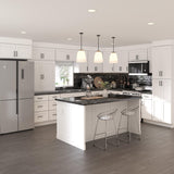 Furinno Shaker 3-Tier Wall Blind Kitchen Cabinet, 1-Door, White