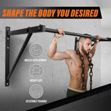 Yes4All Heavy Duty Wall Mounted Pull Up Bar – Multi-Grip Pull Ups / Pull Up Bar Ceiling Mount / Joist Mount for Home Gym Yes4All