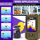 LUCKYLAKER Wired Sensor Fish Finder Boat Waterproof Portable Depth Finder Display Transducer Kayak Fish Finders Sonar Fishing Gear