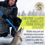 Rite Angler Aluminum Fishing Gaff Hook - Saltwater, Ice Fishing, Gig Pole, Flounder Frog Gigging Equipment, Fish Gaff Hook Holder for Outdoor Adventures - 3"