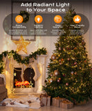 Ecoeve Christmas String Lights, 8 Modes Twinkle Fairy Lights Indoor Outdoor, Remote Control with Timer Function, 66FT 200 LED Warm Glow Hanging Twinkle Lights for Porch
