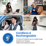 Cordless Neck Massager for Pain Relief Deep Tissue, Shiatsu Low Back Massager with Heat, Wireless Electric Shoulder Massager Etekcity