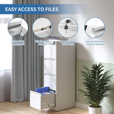 FLIXELIO 4 Drawer File Cabinet with Lock,Metal File Cabinet for Home Office