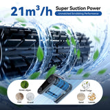 Pondee X5 Robotic Pool Vacuum for Inground Pools, Cordless Cleaner w/ Smart Navigation, 4 Cleaning Modes, 180-Min Runtime, 5550 GPH Suction, Covers up to 3,229 sq.ft, Wall & Waterline