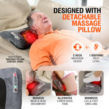 Powermat Full Body Massage Mat with Heat - Shiatsu Back Massager Pad for Bed, Chair & Recliner - Electric Vibrating Heating Pad - Whole Body Massager Mat for Pain Relief - Massage Mattress by Powerfit