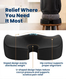Foam Seat Cushion for Office Chairs & Car - Ergonomic Office Desk Accessories - Cushions for Tailbone Pain Relief