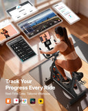 MERACH S36 Exercise Bike, Magnetic Resistance, 330lbs Capacity