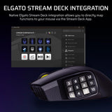 Corsair Scimitar Elite Wireless SE MMO PC Gaming Mouse – 33,000 DPI, 16 Programmable Buttons
