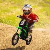 Garvee 24v Kids Electric Dirt Bike, 350w Electric Motorcycle for Boys & Girls with 3 Speed Levels Up to 14.3 MPH, Shock Absorbing Suspension, Off-Road Ride on Toy