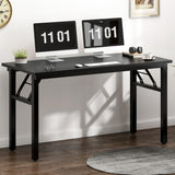 Desk Office Desk 47 inches Folding Table with BIFMA Certification Computer Table Workstation No Install Needed
