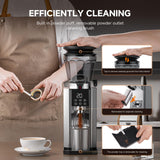 Burr Coffee Grinder with 45 Grind Settings, 40mm Conical Burr, Anti-Static Technology, Touchscreen Control, 300g Bean Hopper, Stainless Steel Body, for Espresso to French Press, Easy to Clean