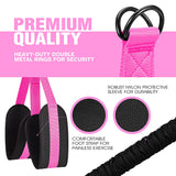 Ayombo Pull Up Assistance Bands, Heavy Duty Pull Up Resistance Bands for Strength Training, Adjustable Assist Band with Foot Strap, Suitable for Families Gyms Parks with Pull-Up Bars Equipment
