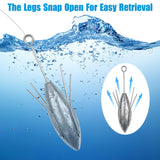 Fishing Weight Long Tail Fishing Weights Fishing Equipment Saltwater Surf Casting Sinkers for Ocean Sea Sand 3oz-7oz AGOOL