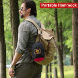 Camping Hammock with Net,Portable Lightweight Double Hammocks | Black&Red Qevooon