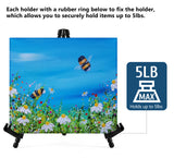 14" High Tabletop Instant Display Easel - Black Steel Small Tripod Easel Stand with Adjustable Holders(6 Pack) Somime